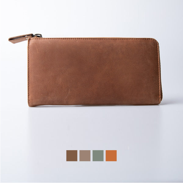 TIDY long wallet nuance color L-shaped zipper Hallelujah