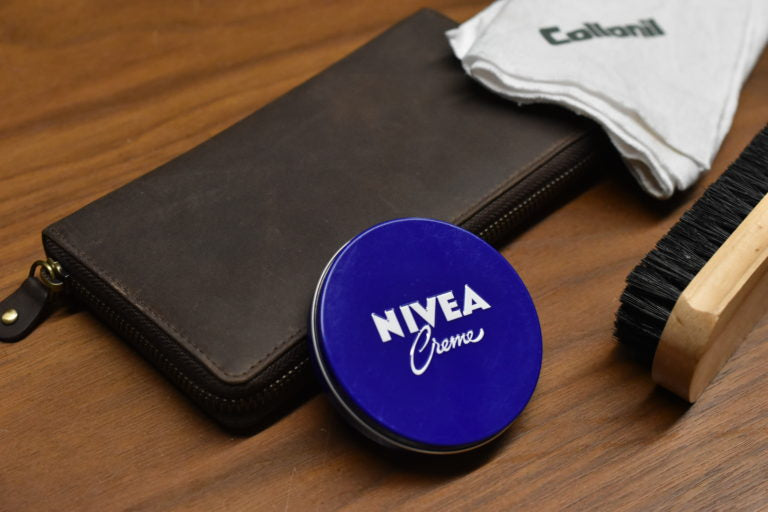 【測試】可以用「NIVEA藍罐」來保養皮夾嗎？實際使用後的結果和感想