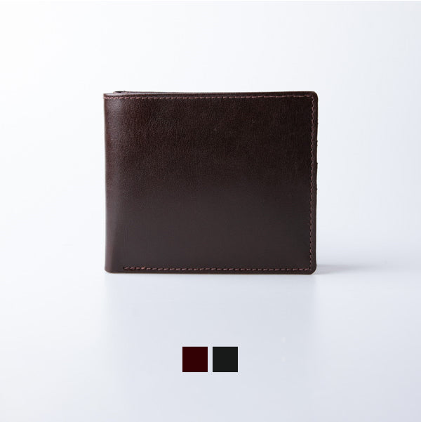 Bifold wallet waterproof slim genuine Leather Noble