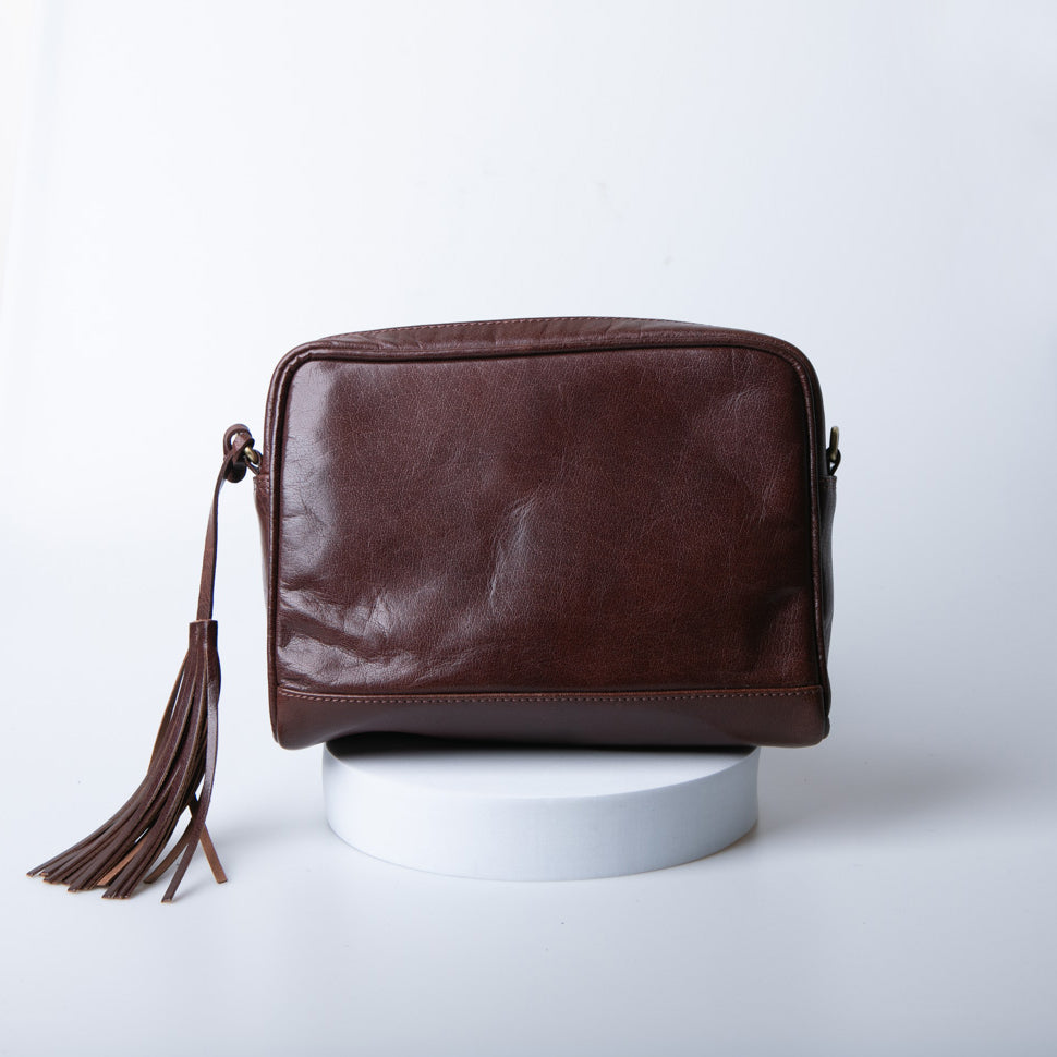 Shoulder bag tassel genuine leather Noble