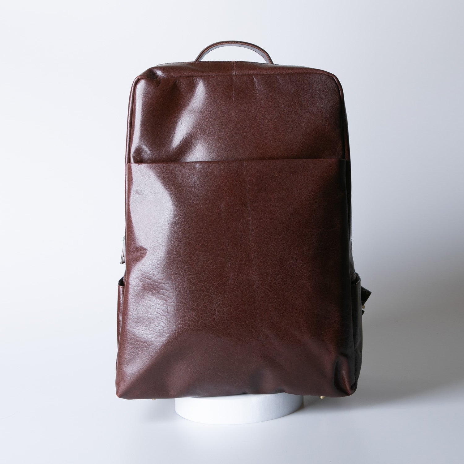 Business backpack genuine Leather waterproof Noble