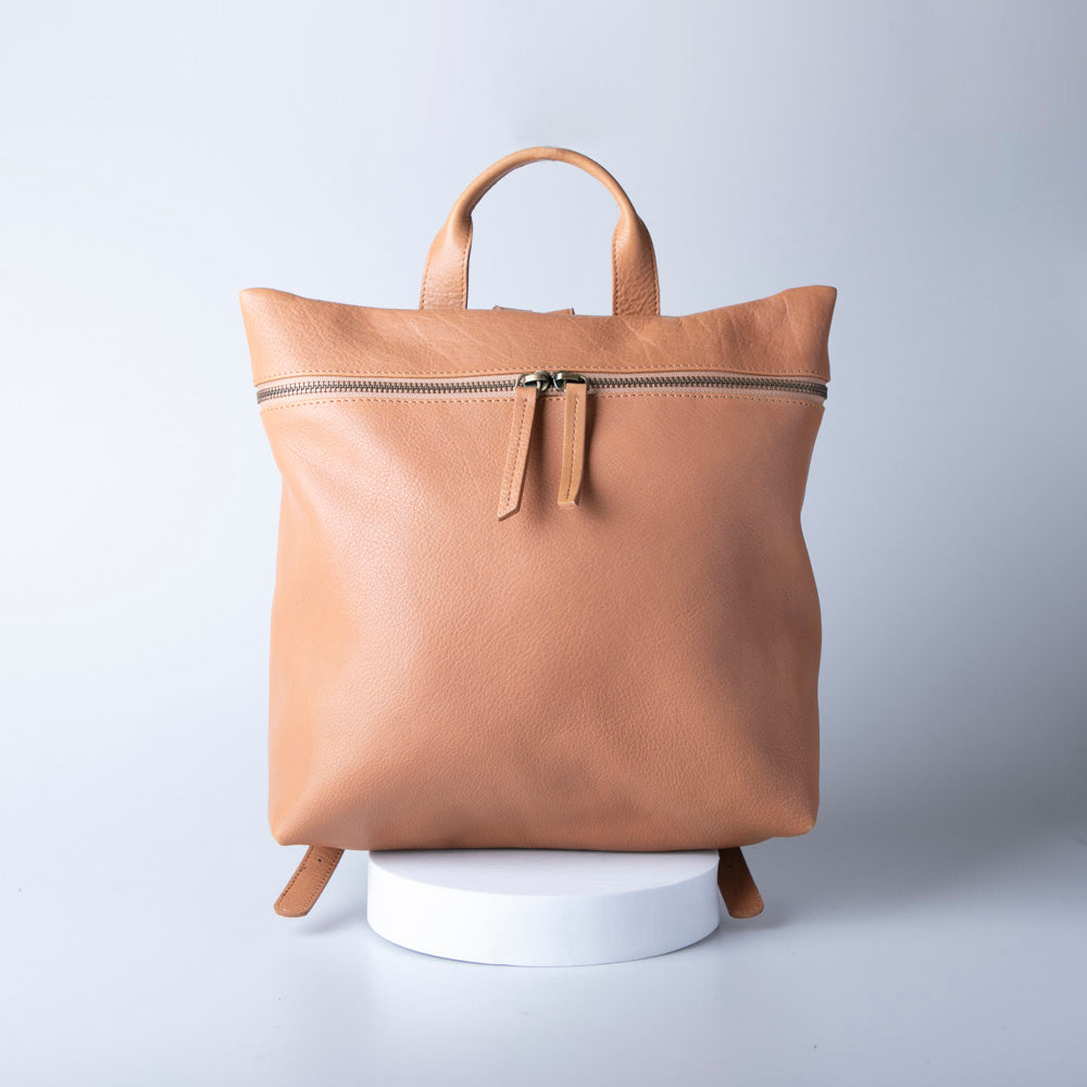 Tiemo Backpack Vegetable Tanned Leather Mollis