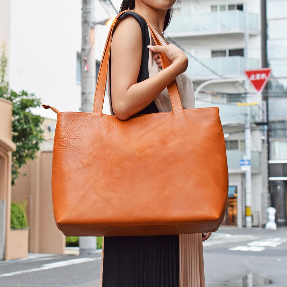 Tote Bag Tochigi leather JAPAN FACTORY MANO