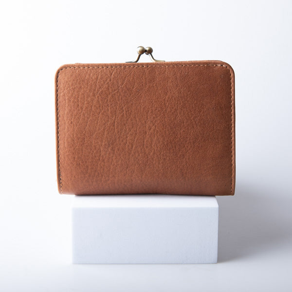 Purse with a clasp Bifold wallet genuine leather Mollis VT