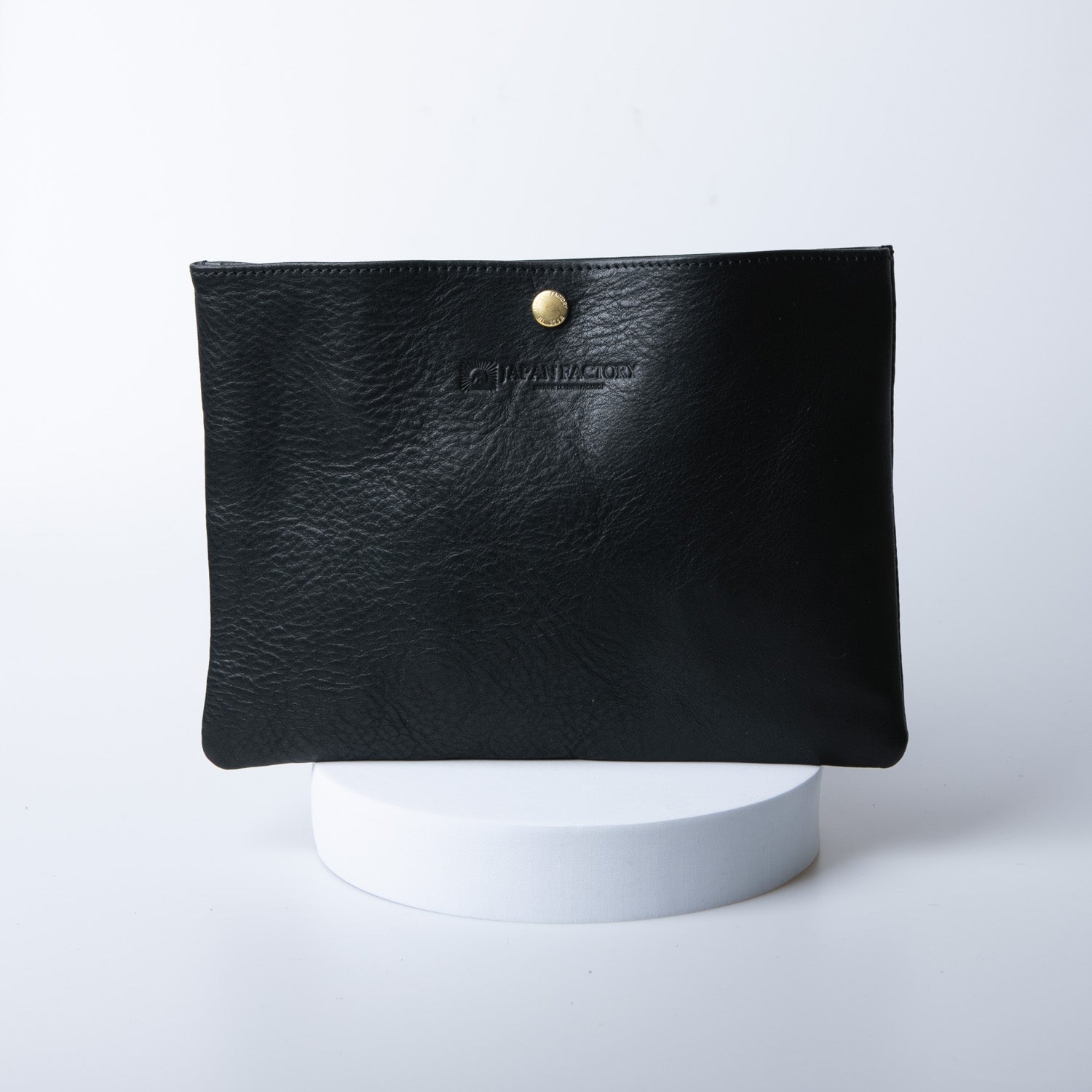 Small black best sale leather clutch bag