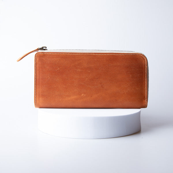 LEAP long wallet Himeji leather L-shaped zipper JAPAN FACTORY LEAP
