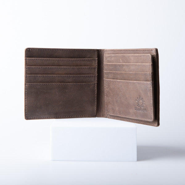 Bifold Wallet slim genuine Leather Hallelujah
