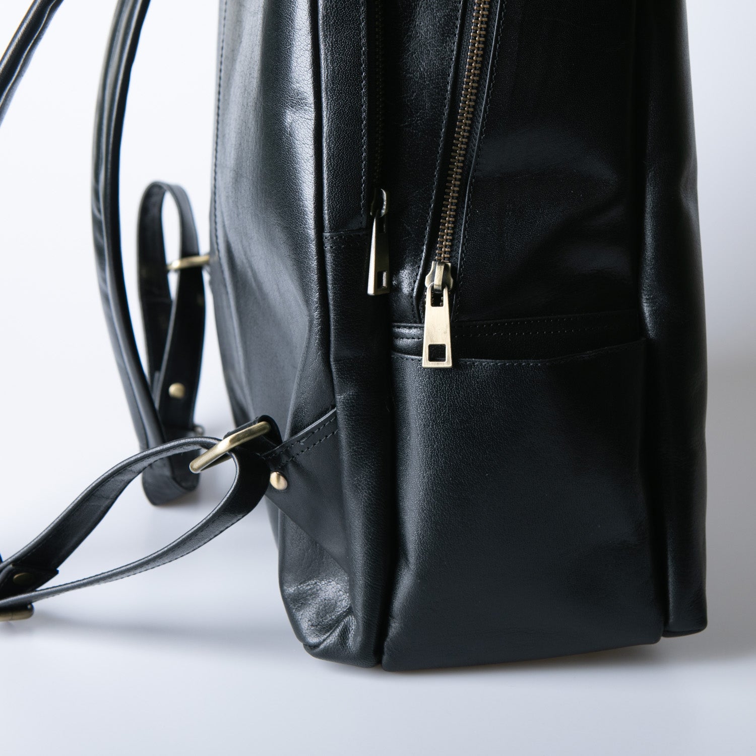 Business backpack genuine Leather waterproof Noble