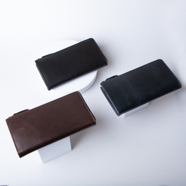 TIDY long wallet L-shaped zipper KUMORIYA