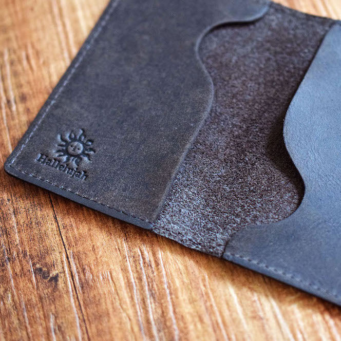 Hallelujah Leather Simple Business Card Case
