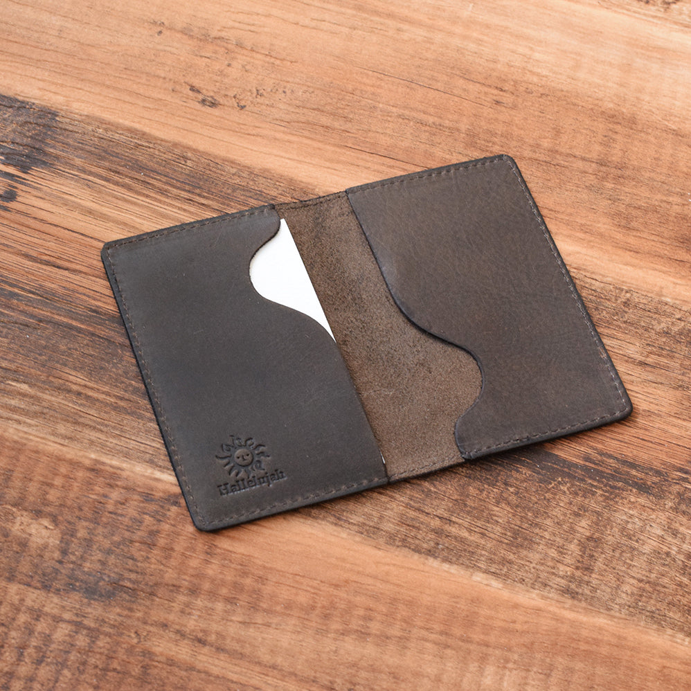 Hallelujah Leather Simple Business Card Case