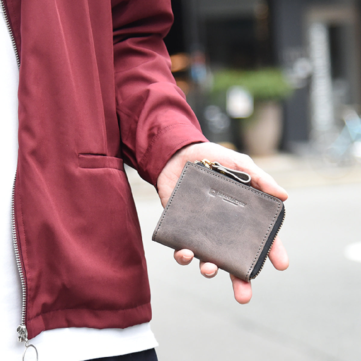 TIDY mini Hinowa Leather L Zip Mini Wallet